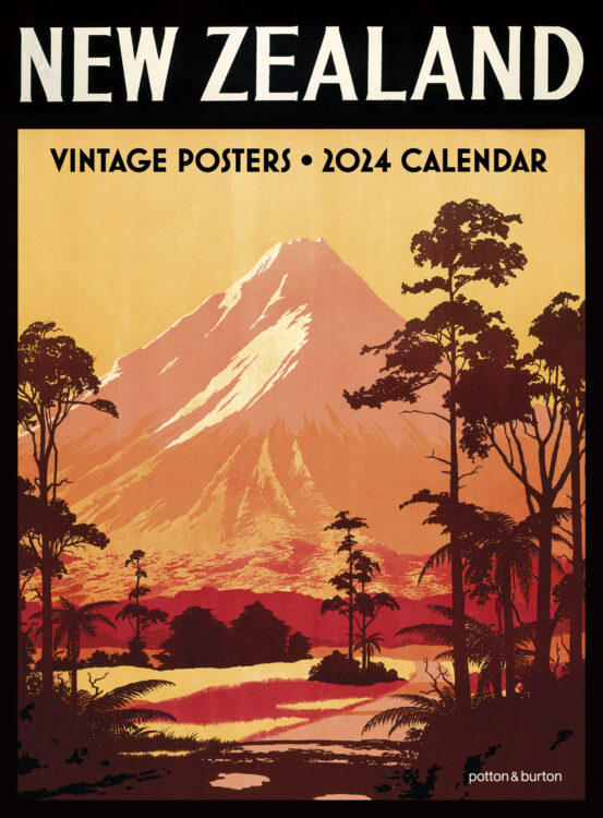 2024 New Zealand Vintage Posters Calendar, Large