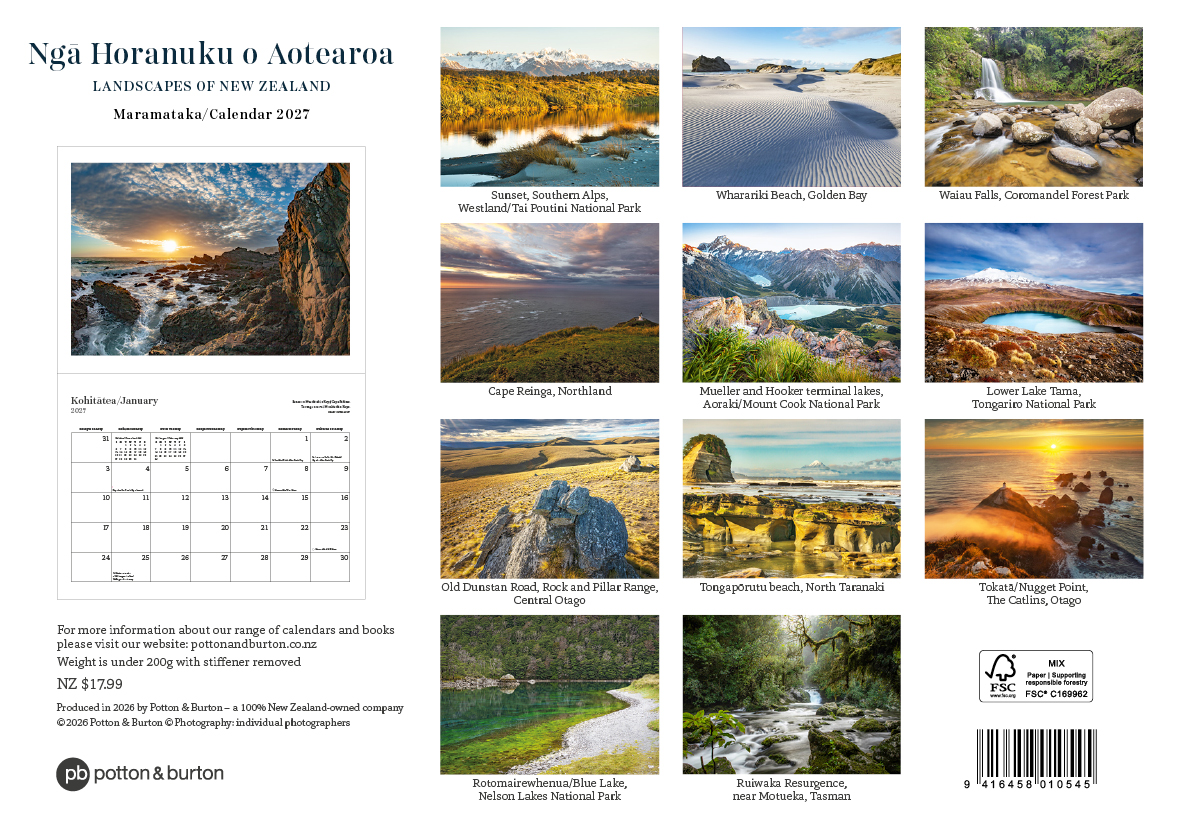 2027 Ngā Horanuku o Aotearoa Calendar - Image 3